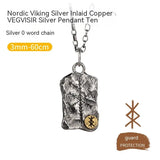 Viking Compass Silver Necklace My Store  65.75