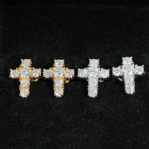 Hip Hop Cross S925 Silver Earrings My Store 