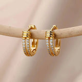 Elegant Minimalist Love Design Zircon Earrings My Store  12.65