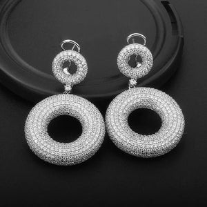 Elegant S925 Silver Zircon Eardrops My Store 