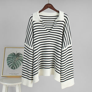 Women’s Striped Long Sleeve Sweater My Store 