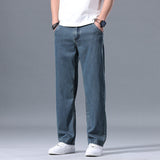 Men’s Lyocell Jeans - Loose Straight Casual My Store  40.63