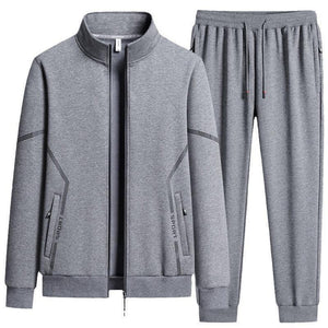 Men's Fleece Lined Two Piece Sports Set - Thickened Cotton for Daily Comfort - MRC STORE