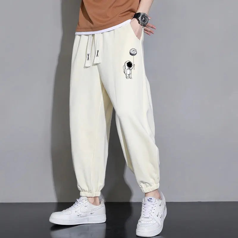 Cropped Casual Loose Long Pants My Store  23.75