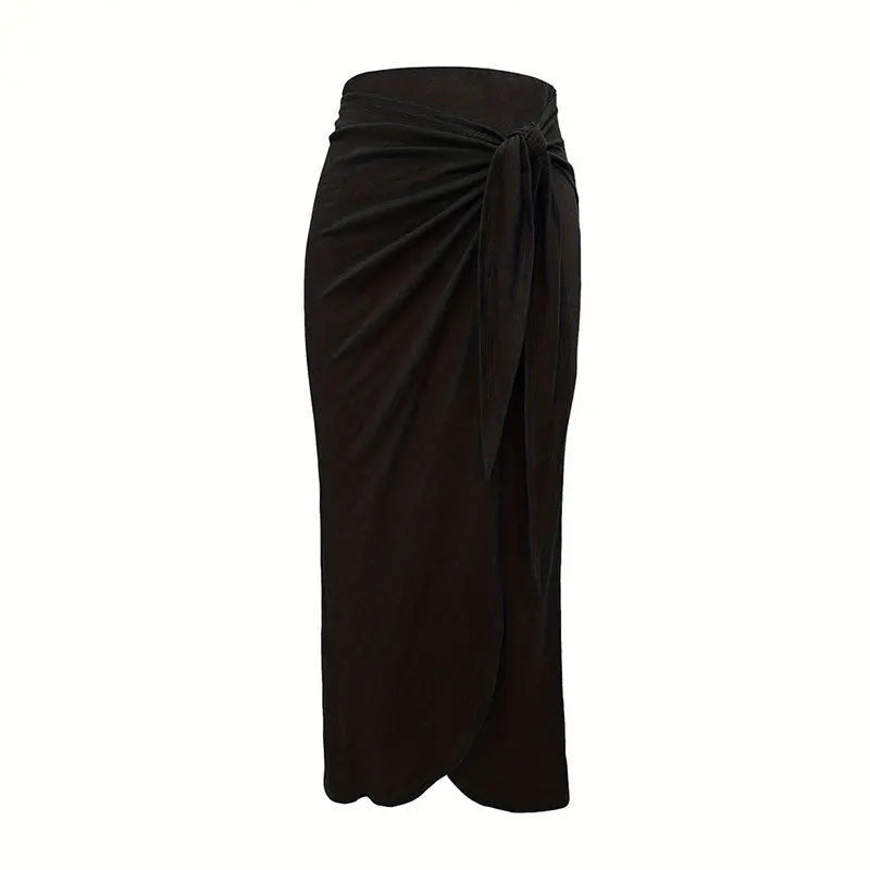 Elegant Asymmetric Slit Skirt My Store 