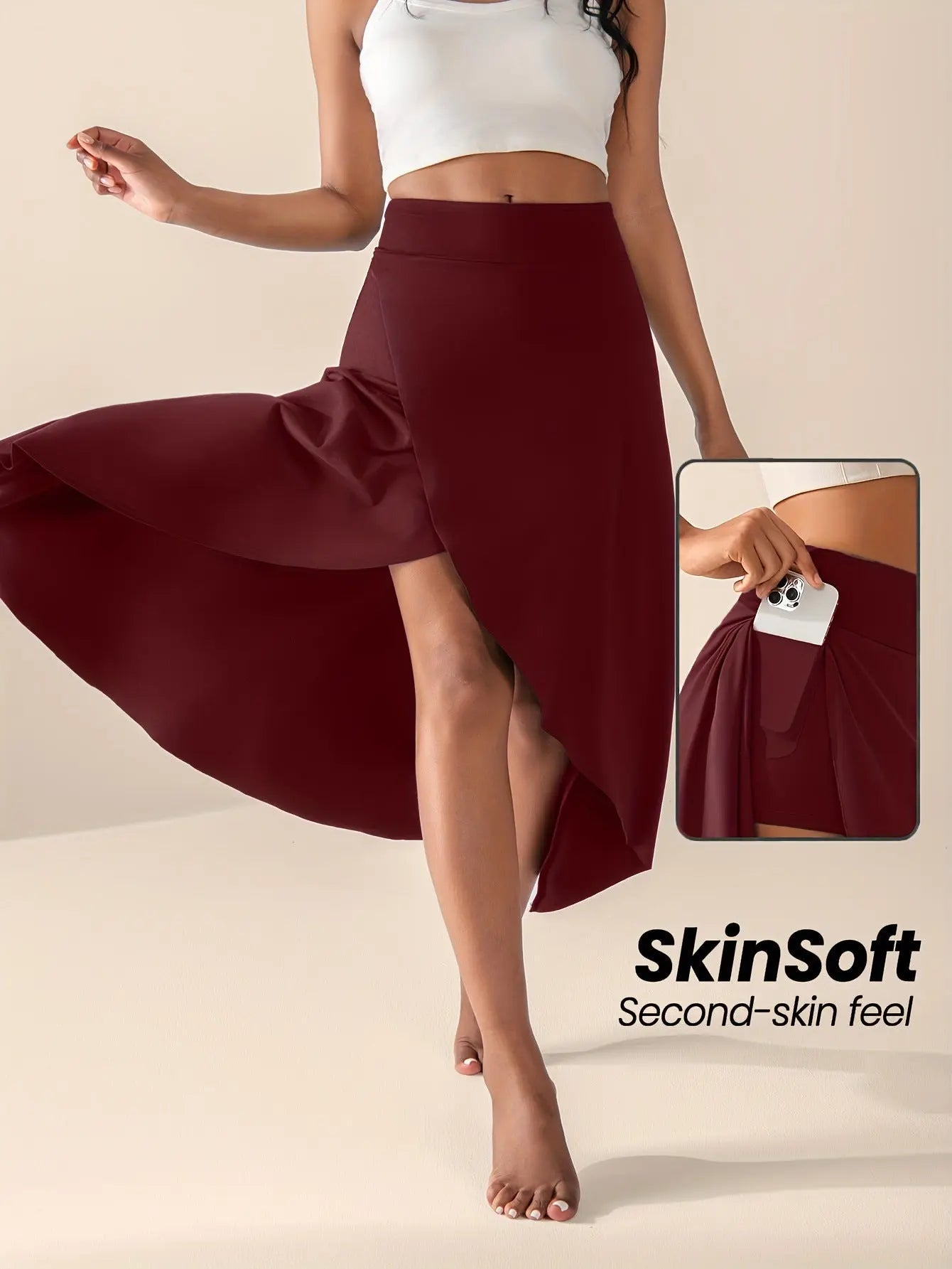 Irregular Split Elegant Skirt My Store  20.15