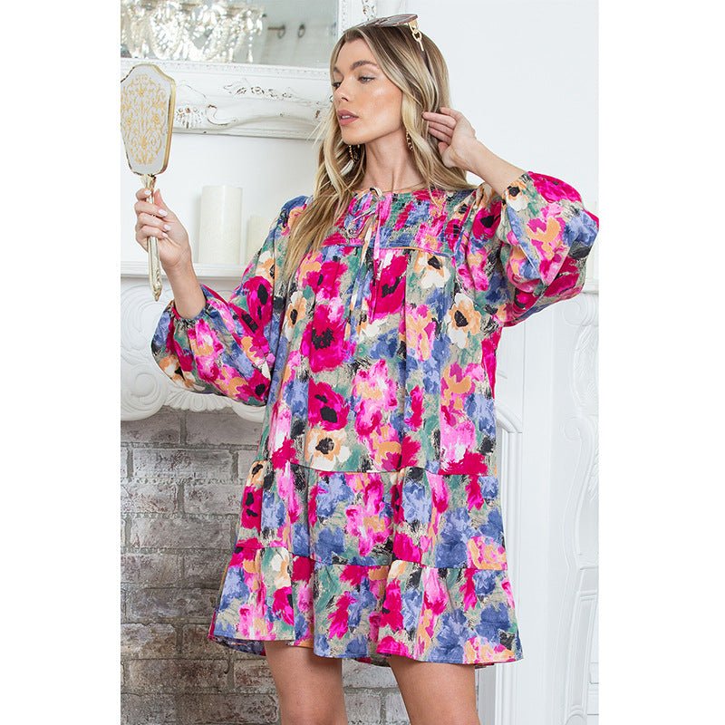 All - Matching Floral Print Pullover Dress – Casual A - Line Skirt - MRC STOREDressMy StoreAll - Matching Floral Print Pullover Dress – Casual A - Line Skirt My Store MRC STORECJLY232162903CXLC6118071P22L