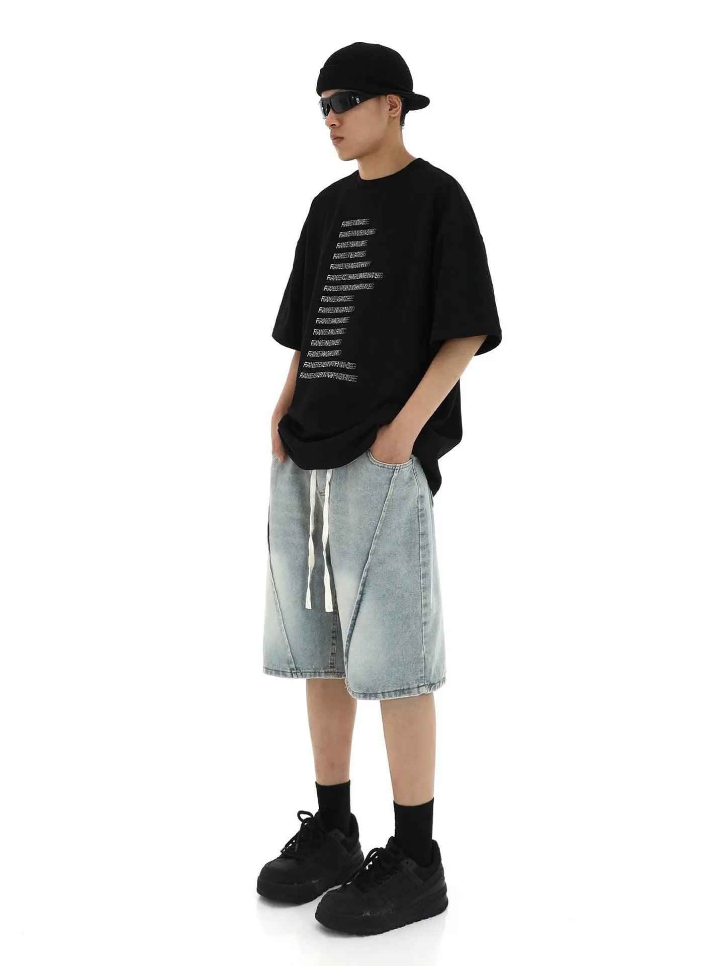 American Retro Denim Shorts - MRC STOREbottomsMRC StoreAmerican Retro Denim ShortsMRC STORECJYD205108009IR2XLBlack