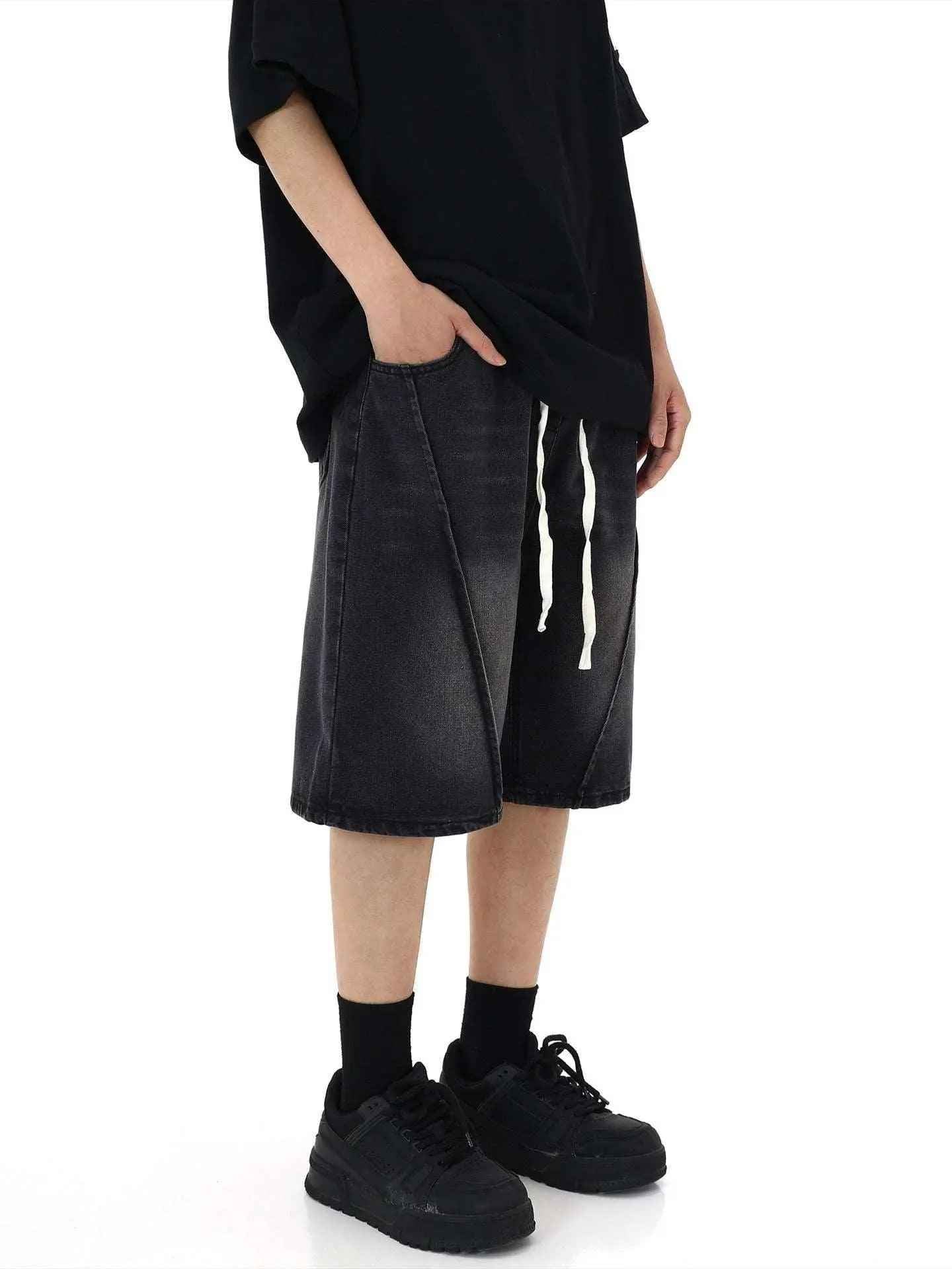 American Retro Denim Shorts - MRC STOREbottomsMRC StoreAmerican Retro Denim ShortsMRC STORECJYD205108009IR2XLBlack