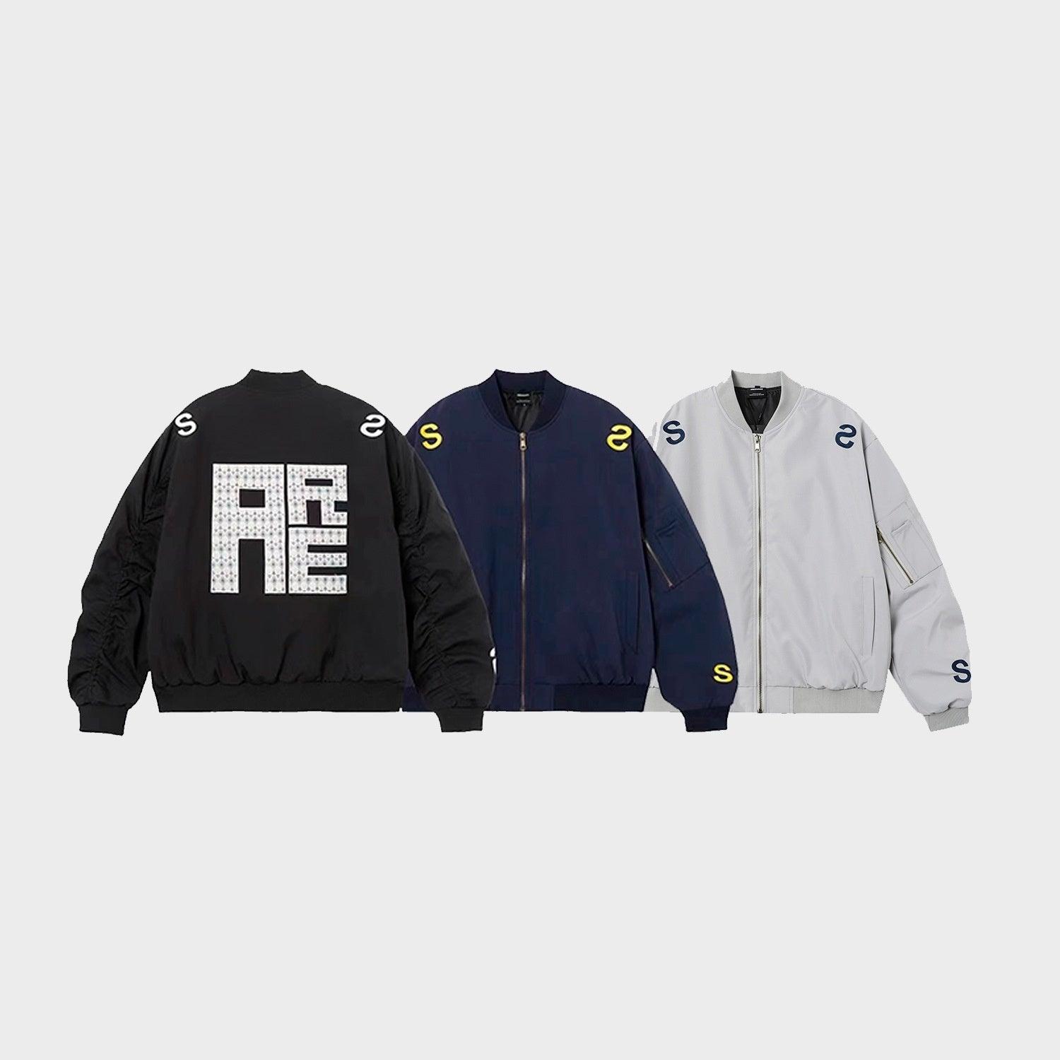 American Street Style Embroidered Letter Flight Jacket - MRC STOREJacketsMRC STOREAmerican Street Style Embroidered Letter Flight Jacket for Teenagers - MRC STOREMRC STORECJXZ222936602BYBlackL