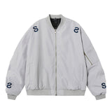 American Street Style Embroidered Letter Flight Jacket - MRC STOREJacketsMRC STOREAmerican Street Style Embroidered Letter Flight Jacket for Teenagers - MRC STOREMRC STORECJXZ222936608HSGrayL