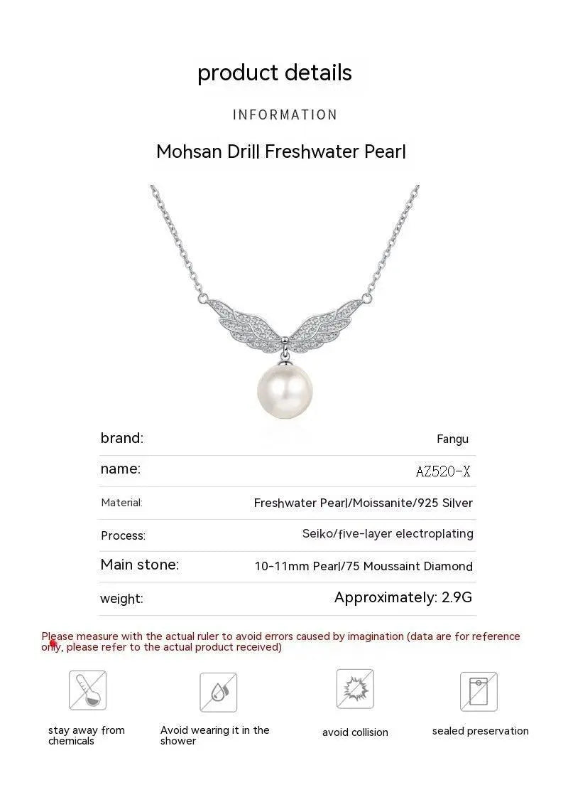 Angel Wings Pearl Necklace - MRC STOREAccessoriesMRC StoreAngel Wings Pearl Necklace - MRC STOREMRC STORECJLX187990701AZSilver925 Silver