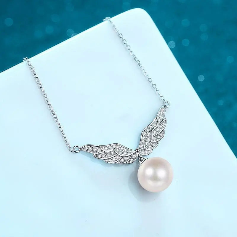 Angel Wings Pearl Necklace - MRC STOREAccessoriesMRC StoreAngel Wings Pearl Necklace - MRC STOREMRC STORECJLX187990701AZSilver925 Silver