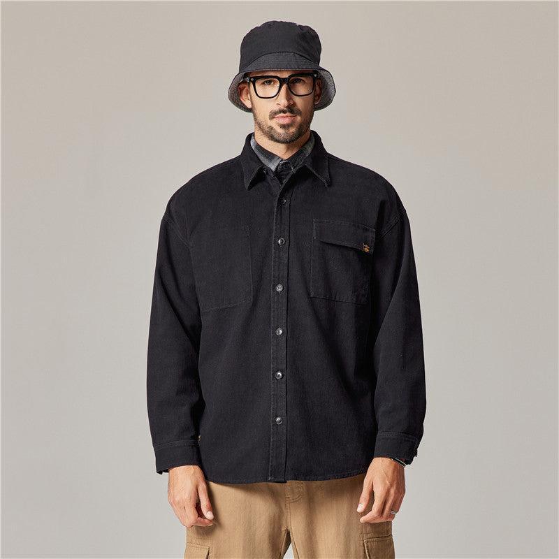 Autumn Overalls Coat – Retro Long Sleeve - MRC STORETopMy StoreEmbrace Classic Style with the Autumn Overalls Coat – American Retro Heavy Cotton Long Sleeve Shirt - MRC STOREMRC STORECJDS217288805EVBlack2XL