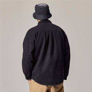 Autumn Overalls Coat – Retro Long Sleeve - MRC STORETopMy StoreEmbrace Classic Style with the Autumn Overalls Coat – American Retro Heavy Cotton Long Sleeve Shirt - MRC STOREMRC STORECJDS217288805EVBlack2XL