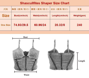 Shascullfites Shaper Set – Light Blue Lift Jeggings & Crop Top Two-Piece Outfit - MRC STORE