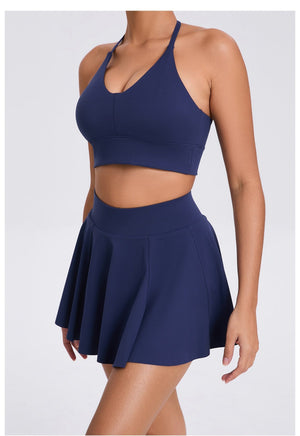 Women’s Tennis Suit - Breathable Bra Skirt Set My Store 