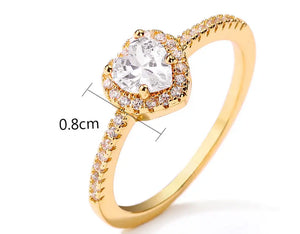 Exquisite Love Zircon Ring My Store 