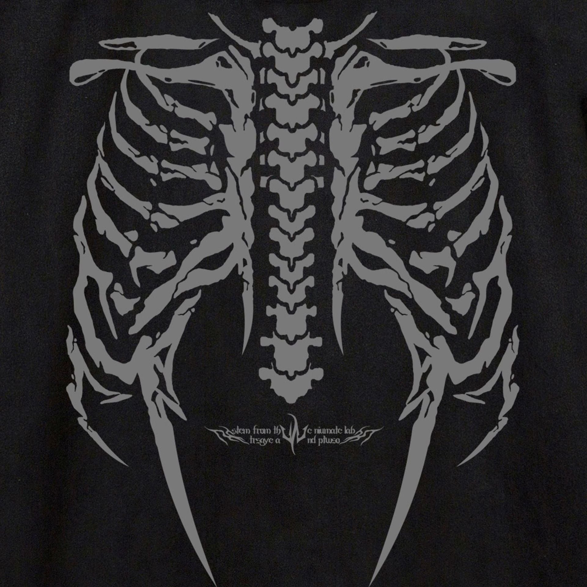 Men’s Suede T-Shirt - Skull Skeleton Printed My Store 