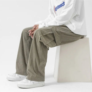 Loose Corduroy Cargo Pants My Store 