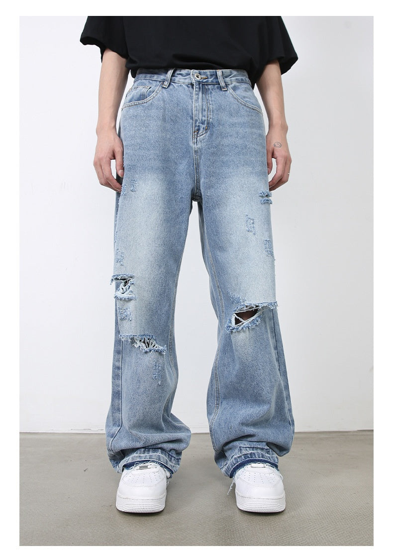 Men’s Ripped Jeans - Retro High Street Blue My Store 