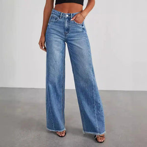 Loose Wide leg Denim Jeans - MRC STORE