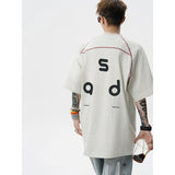 Men’s Cotton T-Shirt - Letter Print Short Sleeve My Store  58.49