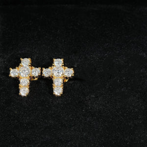 Hip Hop Cross S925 Silver Earrings My Store  47.77