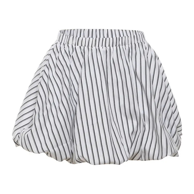 Striped High Waist Skirt My Store 