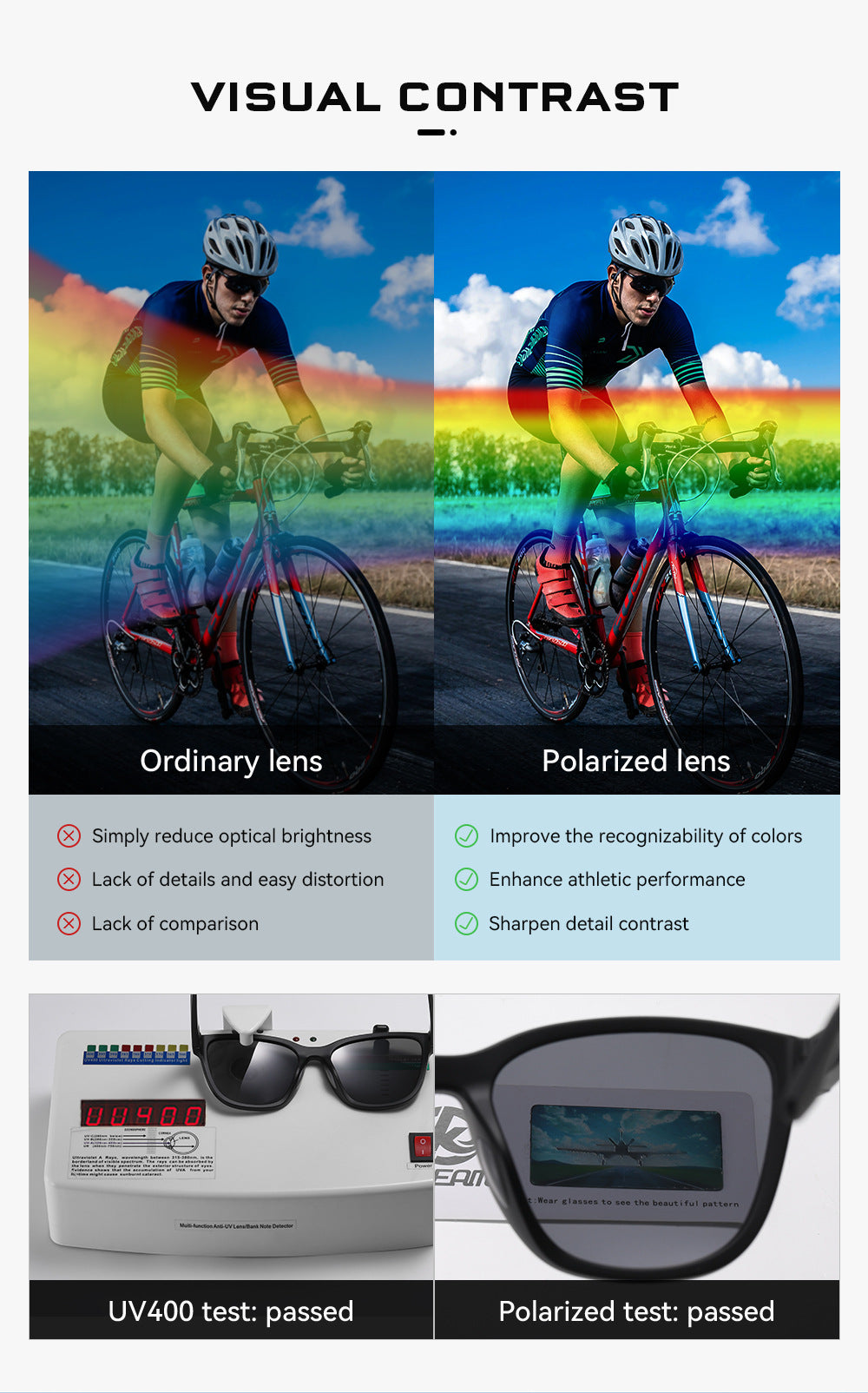 Unisex UV Sunglasses - Outdoor Metal Hinge My Store 