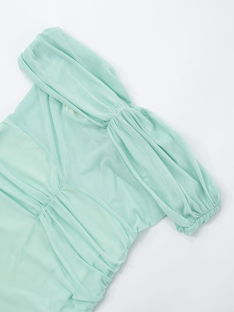 Backless Dress - Off - Shoulder Sheath - MRC STOREDressMy StoreWomen’s Backless Dress - Off - Shoulder Sheath My Store MRC STORECJLY235222103CXLight GreenL