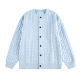 Unisex Twisted Solid Color Sweater Cardigan MRC STORE  82.99