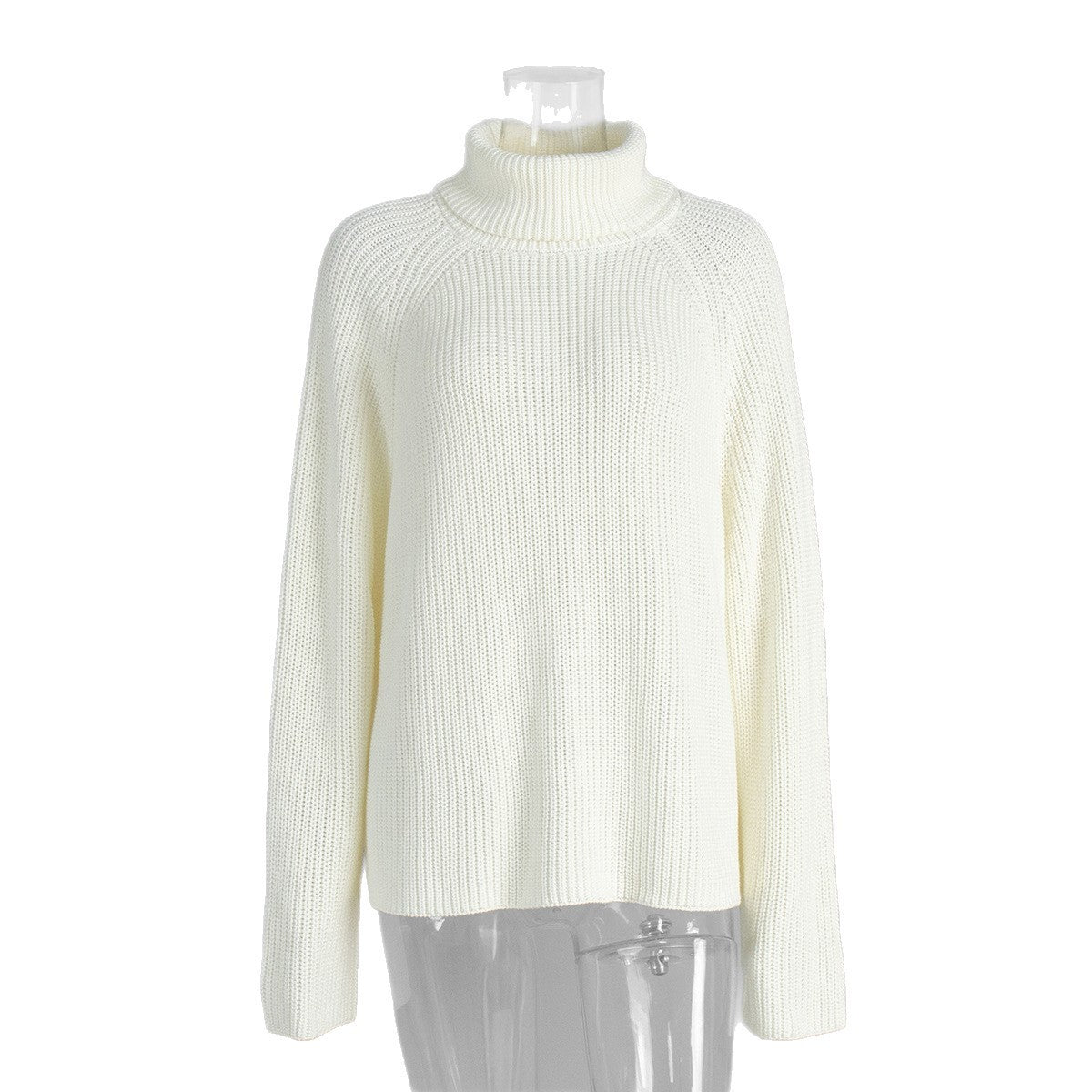 Women’s White Pullover Loose Sweater My Store 