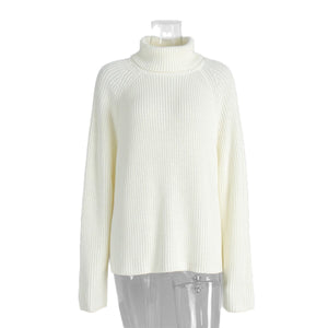 Women’s White Pullover Loose Sweater My Store 
