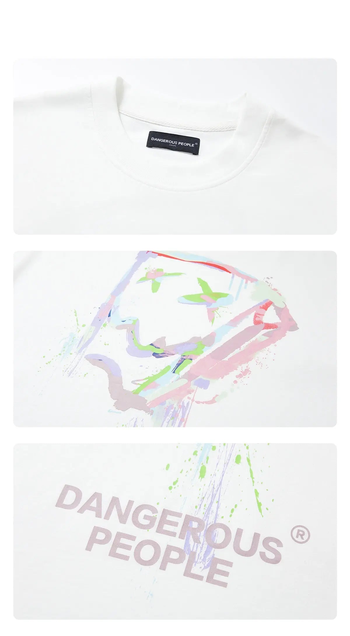 Loose Splash-Ink Paper Bag Tee My Store 