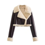 Short Lapel Long Sleeve Slim Fashion Personality Jacket My Store  35.01