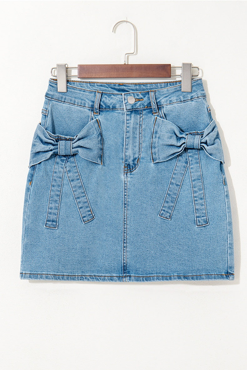 Women’s High Waist Denim Skirt - Trendy A-Line My Store 