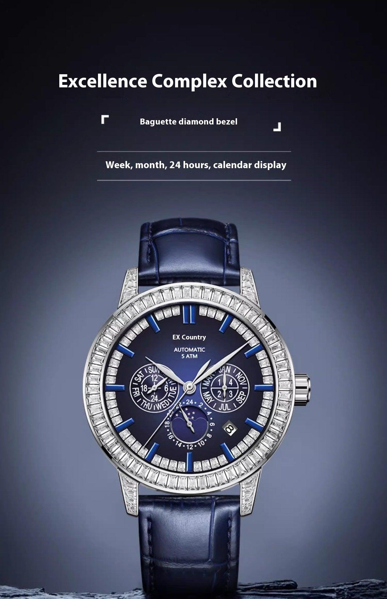 Bexei 9157 Luxury Men’s Watch – Blue Crystal Bezel, 5ATM Waterproof - MRC STOREAccessoriesMy StoreBEXEI 9157 Luxury Men's Watch – Blue Crystal Bezel, 46 Zircons, 5ATM Waterproof - MRC STOREMRC STORECJJX228254501AZBlue