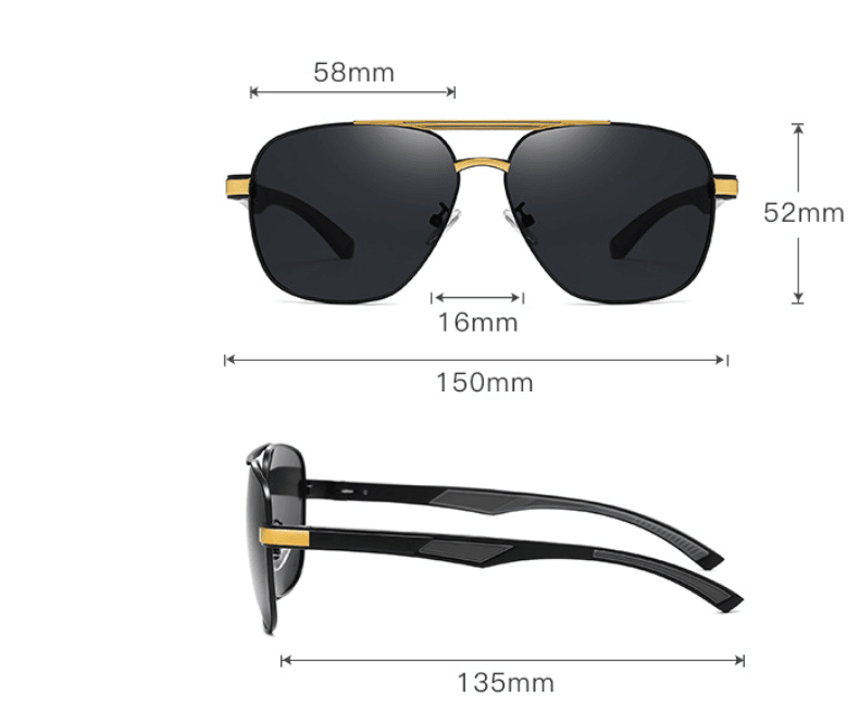 Big Face Polarized Sunglasses with Anti-Glare and UV Protection - MRC STORE