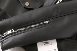 Black PU Leather Zip Jacket – Long Sleeve - MRC STOREJacketsMy StoreWomen's Black PU Leather Zip Jacket – Stylish Acrylic Long - Sleeve Outerwear - MRC STOREMRC STORECJYD229210205EVBlack2XL