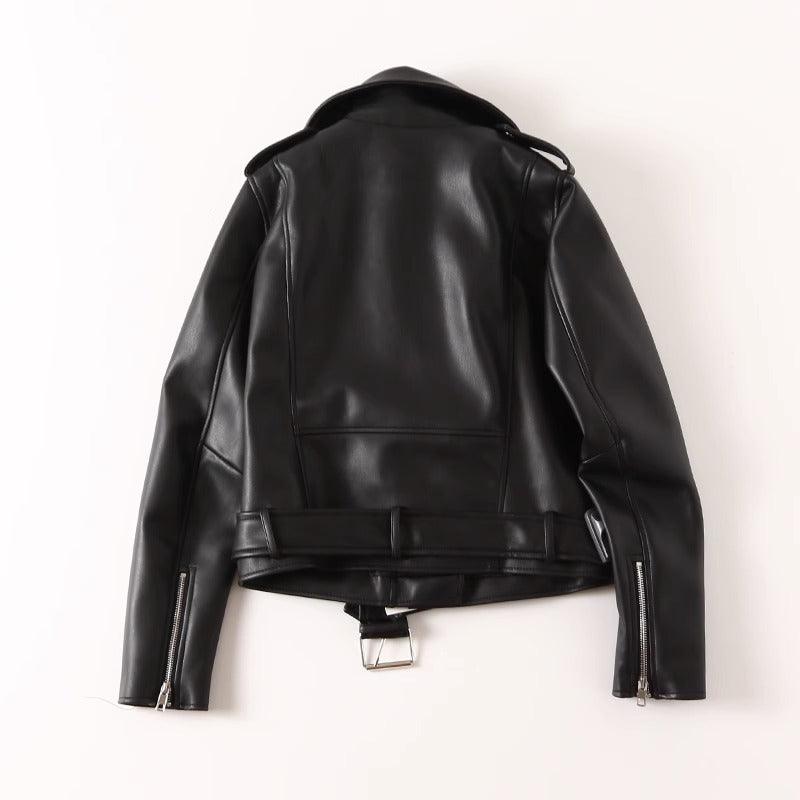 Black PU Leather Zip Jacket – Long Sleeve - MRC STOREJacketsMy StoreWomen's Black PU Leather Zip Jacket – Stylish Acrylic Long - Sleeve Outerwear - MRC STOREMRC STORECJYD229210205EVBlack2XL