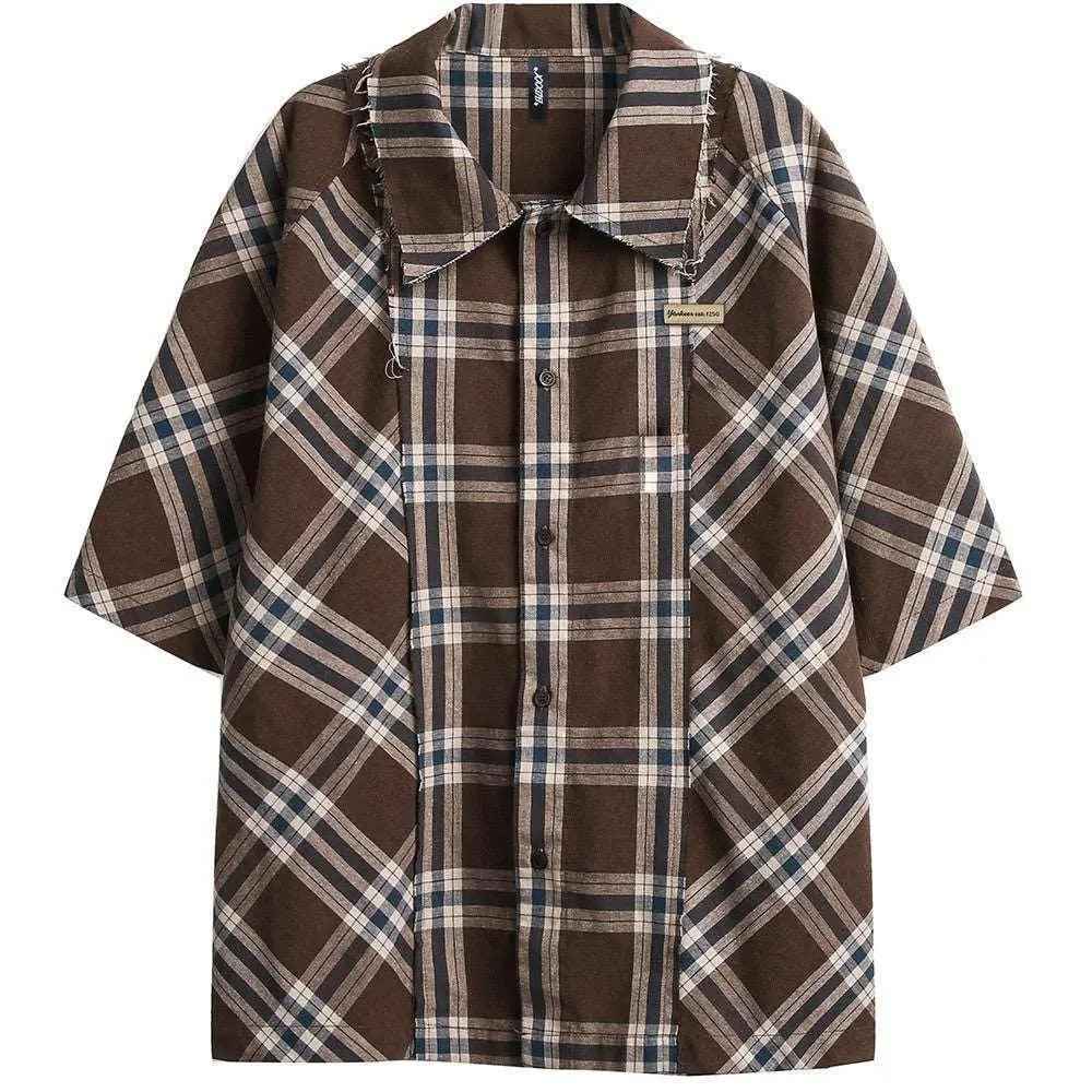 Brown Plaid Shirt - MRC STORET-ShirtsMy StoreBrown Plaid ShirtMRC STORECJDS204709702BYBrownL