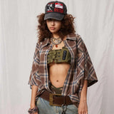 Brown Plaid Shirt - MRC STORET-ShirtsMy StoreBrown Plaid Shirt.MRC STORECJDS204709702BYBrownL