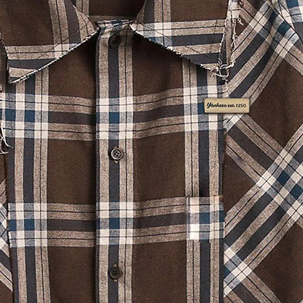 Brown Plaid Shirt - MRC STORET-ShirtsMy StoreBrown Plaid Shirt.MRC STORECJDS204709702BYBrownL