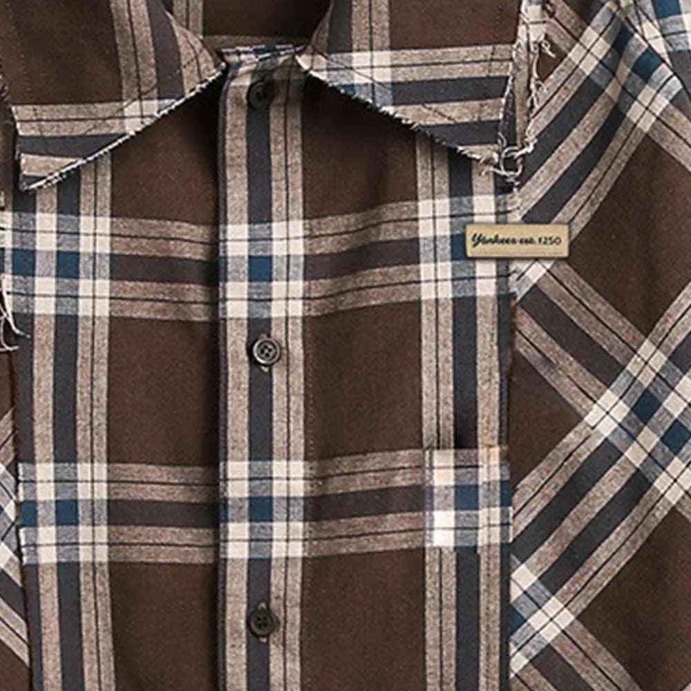 Brown Plaid Shirt - MRC STORET-ShirtsMy StoreBrown Plaid ShirtMRC STORECJDS204709702BYBrownL