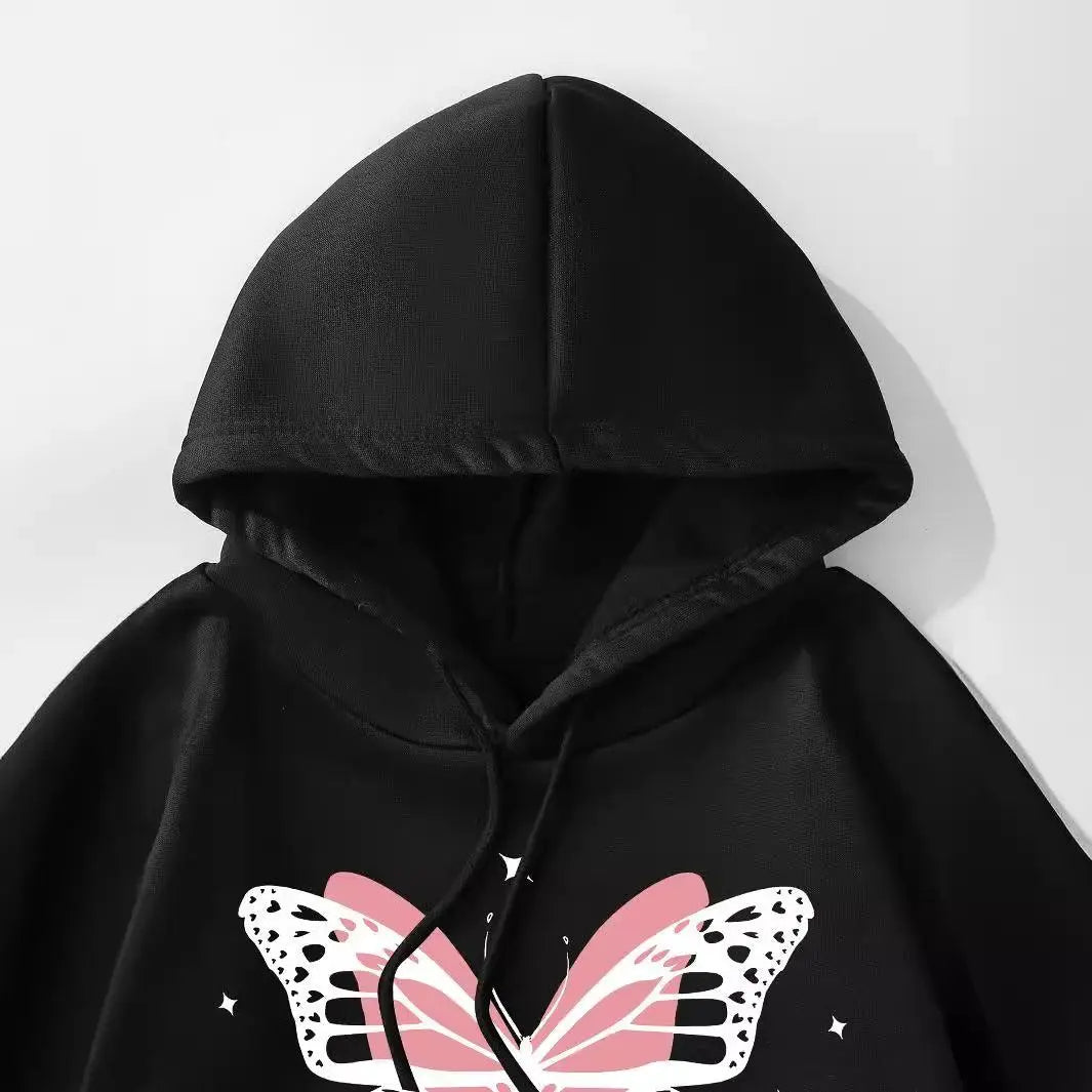 Butterfly Hooded - MRC STOREHoodieMy StoreButterfly Hooded My StoreMRC STORECJWY207434703CXBlackL