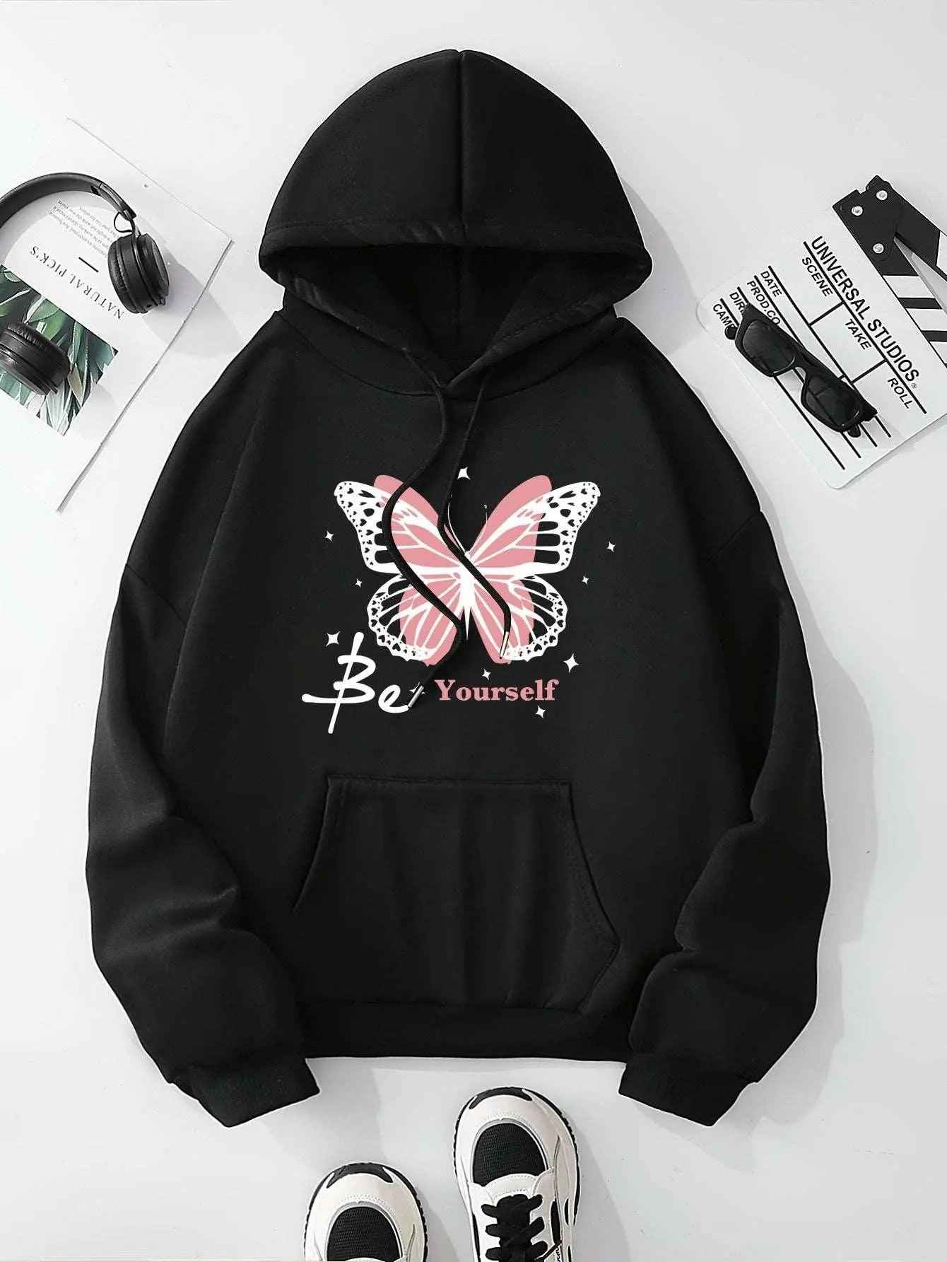 Butterfly Hooded - MRC STOREHoodieMy StoreButterfly HoodedMRC STORECJWY207434703CXBlackL