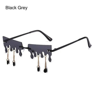 Butterfly Rimless Sunglasses - MRC STOREAccessoriesMy StoreButterfly Rimless Sunglasses My StoreMRC STORECJJT175955703CXBlack Grey