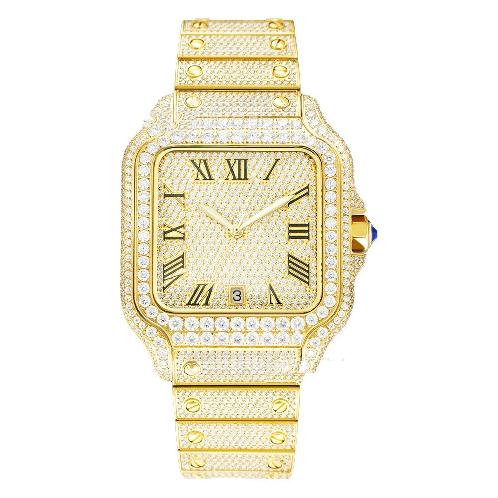 Men’s Moissanite Watch - Stainless Steel Clarity My Store  642.68