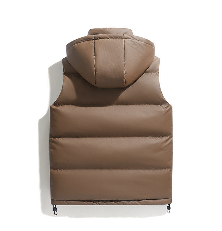 Corduroy Hooded Warm Vest MRC STORE 